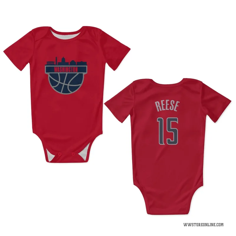 Julian Reese  Red Washington Wizards  Newborn & Infant Bodysuit
