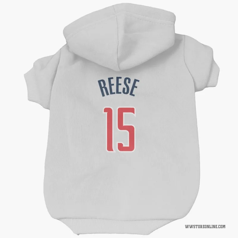 Julian Reese  White Washington Wizards  Cat & Dog Pet Hoodie