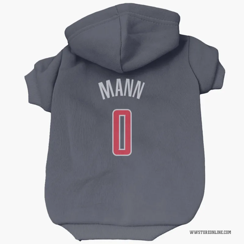 Tre Mann  Navy Washington Wizards  Cat & Dog Pet Hoodie