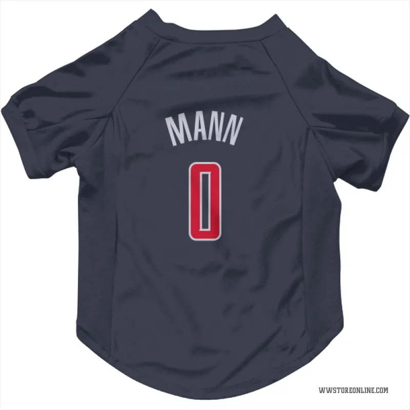 Tre Mann  Navy Washington Wizards  Cat & Dog Pet Jersey