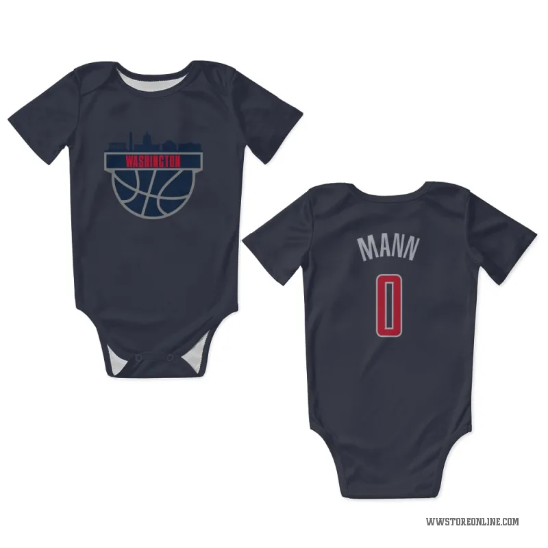 Tre Mann  Navy Washington Wizards  Newborn & Infant Bodysuit
