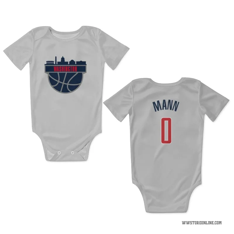 Tre Mann  White Washington Wizards  Newborn & Infant Bodysuit