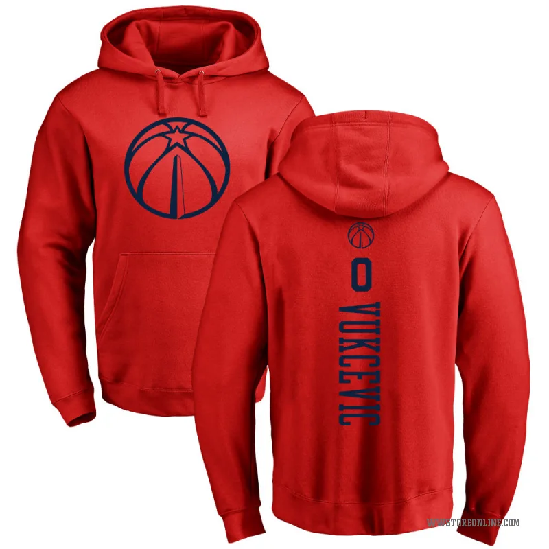 Tristan Vukcevic Youth Red Washington Wizards Branded One Color Backer Pullover Hoodie